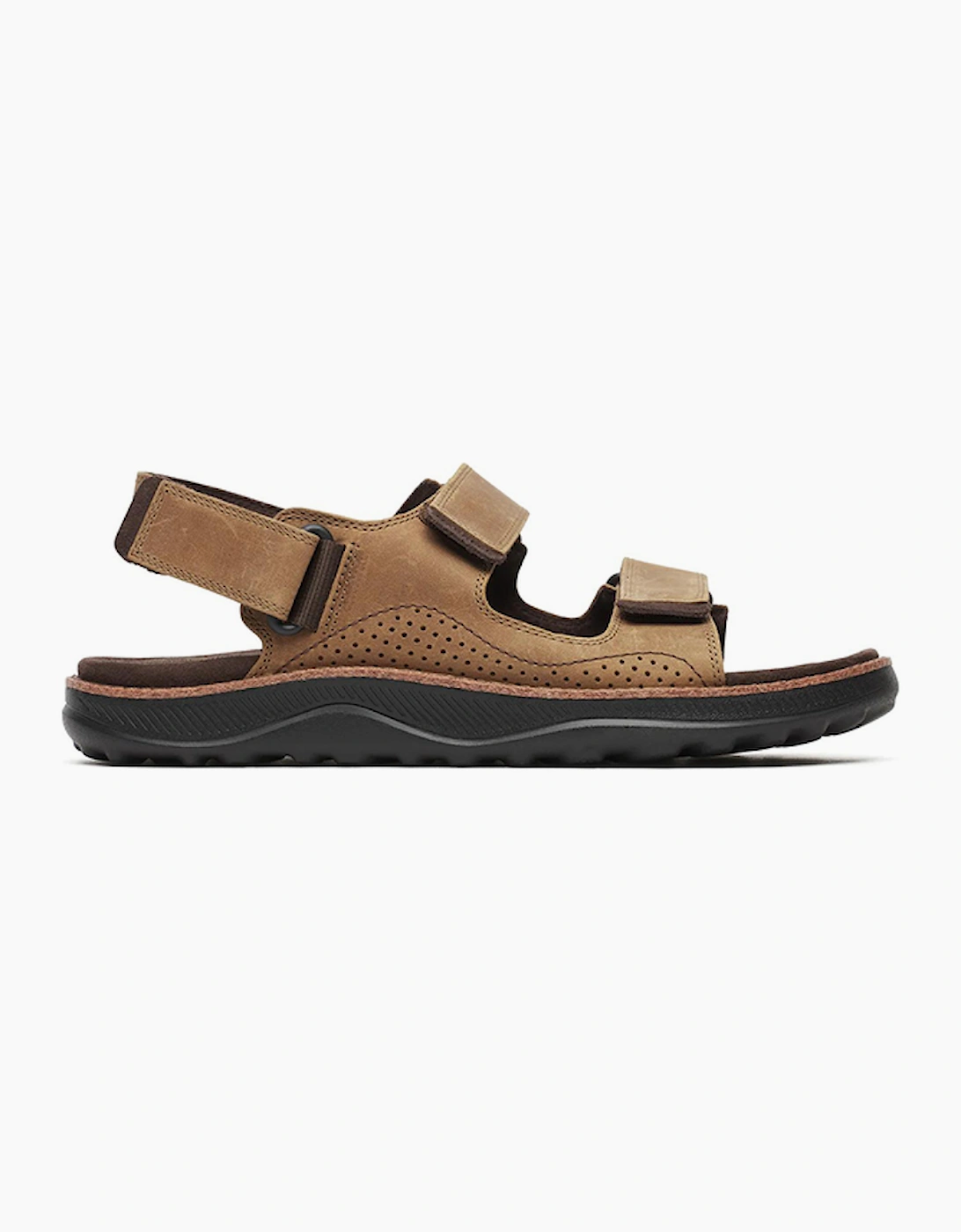 Merrell Men's Brown Cove Leather Backstrap Sandals - Size 7