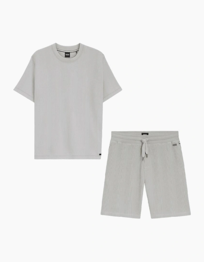 Structure Metal Logo Grey Shorts Set