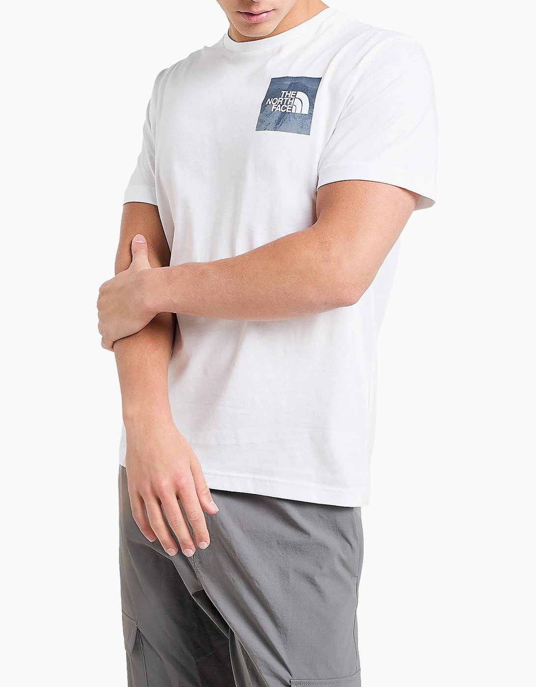 The North Face Mens T Shirts Mountain Photo Box Crew Neck Cotton Tee