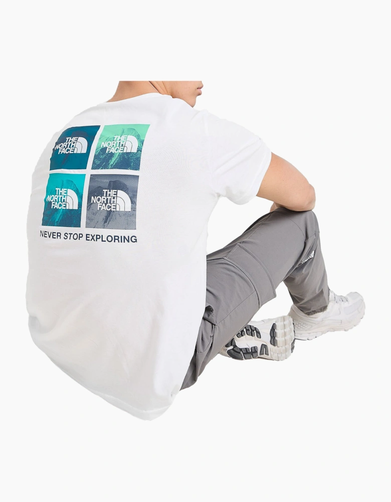 The North Face Mens T Shirts Mountain Photo Box Crew Neck Cotton Tee