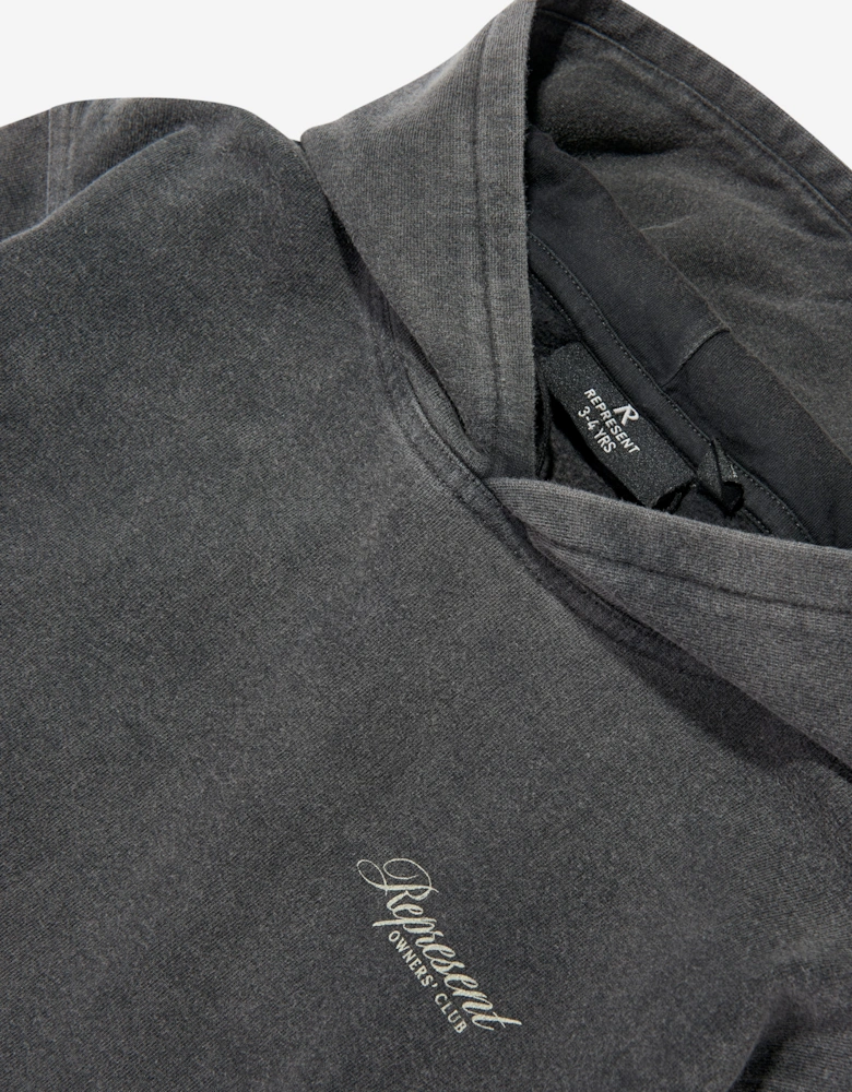 REPRESENT Kids Mini Owners Club Script Hoodie in Grey