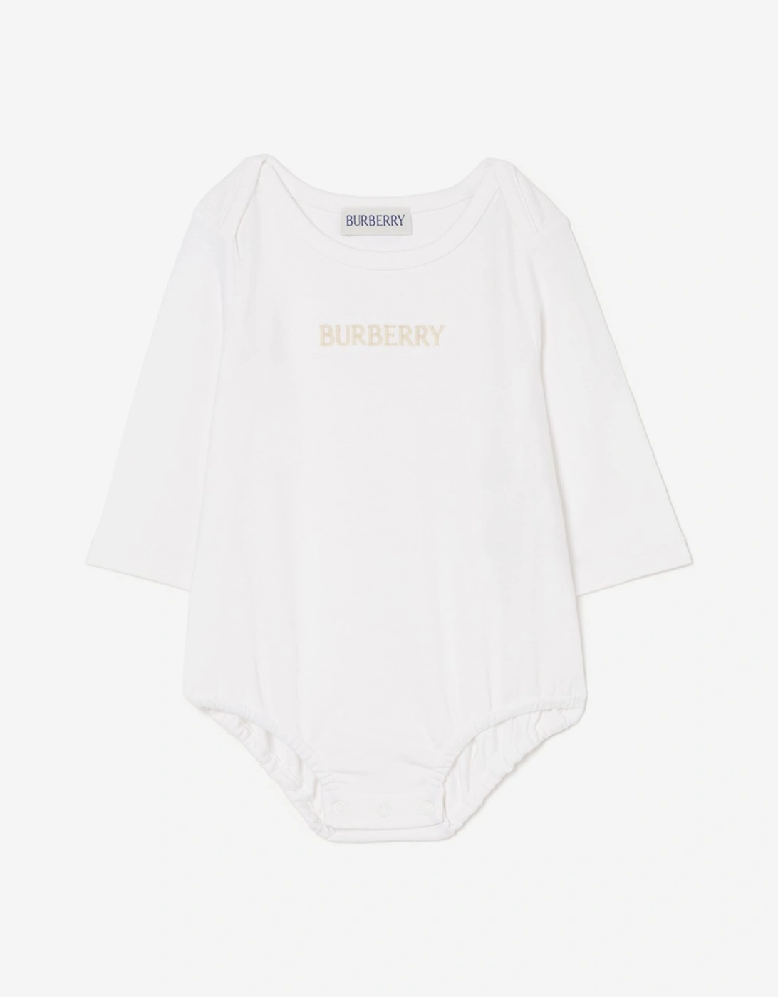 Burberry Baby Boys Darwin Check Dungaree Set in Beige