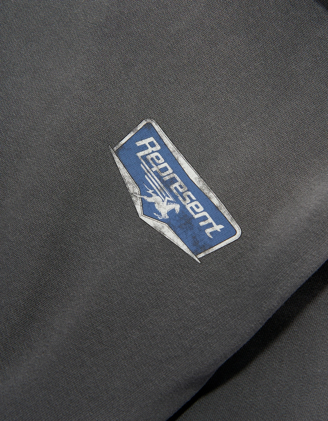 REPRESENT Kids Mini Nothing Faster Hoodie in Grey
