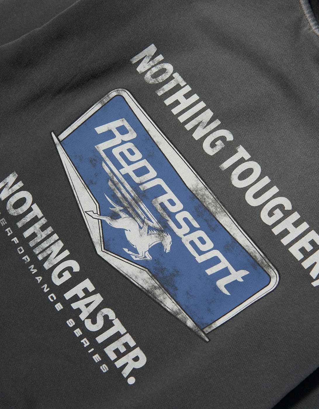 REPRESENT Kids Mini Nothing Faster Hoodie in Grey