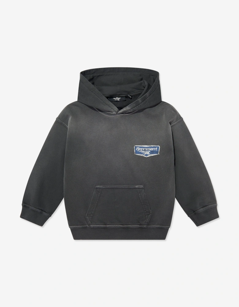 REPRESENT Kids Mini Nothing Faster Hoodie in Grey