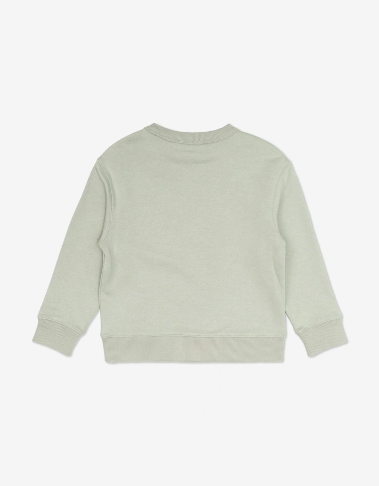 Burberry Boys Thomas Bear Cotton Sweatshirt in Grey