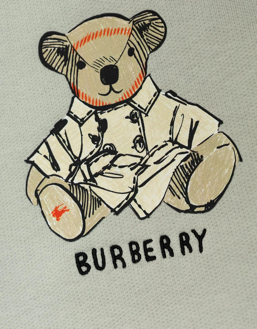 Burberry Boys Thomas Bear Cotton Sweatshirt in Grey