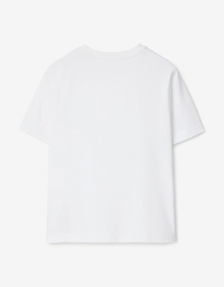 Burberry Girls Cedar Ski Bear T-Shirt in White