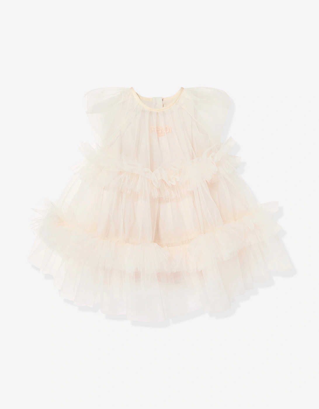 Fendi Baby Girls Tulle Dress in Pink
