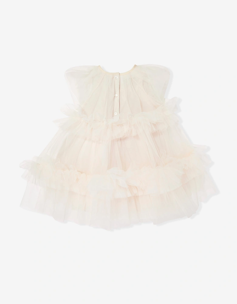 Fendi Baby Girls Tulle Dress in Pink