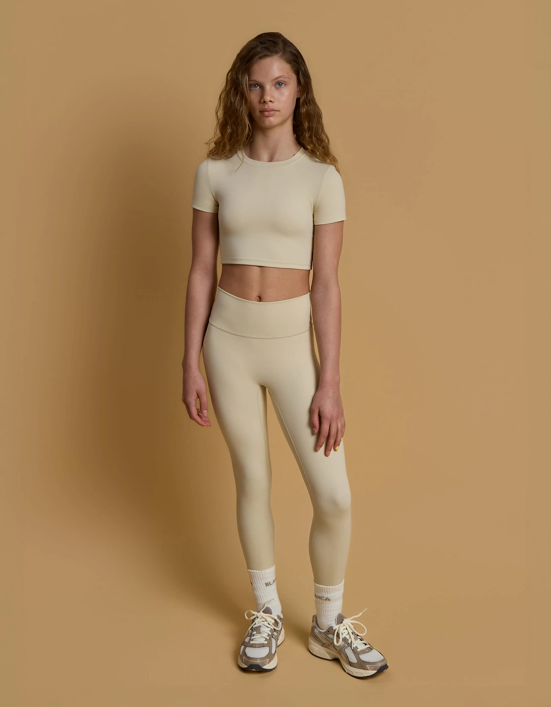 Blanca Sport Girls Active Set in Beige, 6 of 5