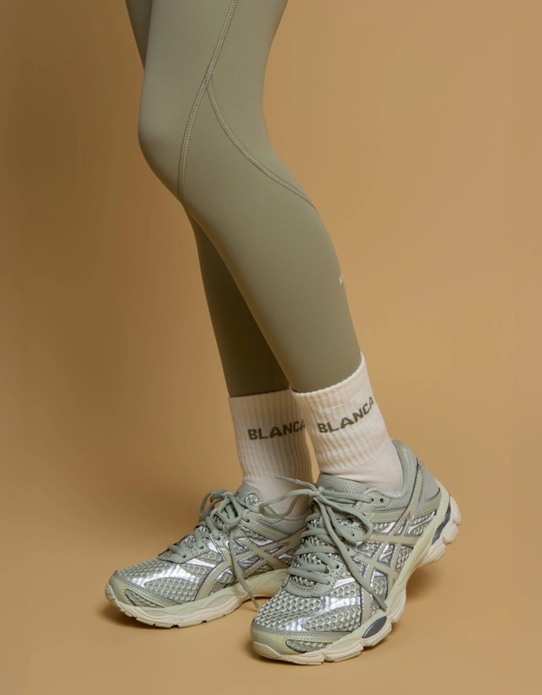 Blanca Sport Girls Logo Socks in Ivory