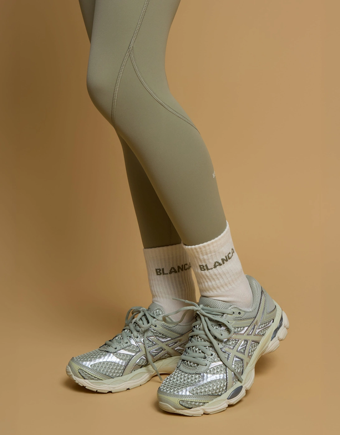 Blanca Sport Girls Logo Socks in Ivory