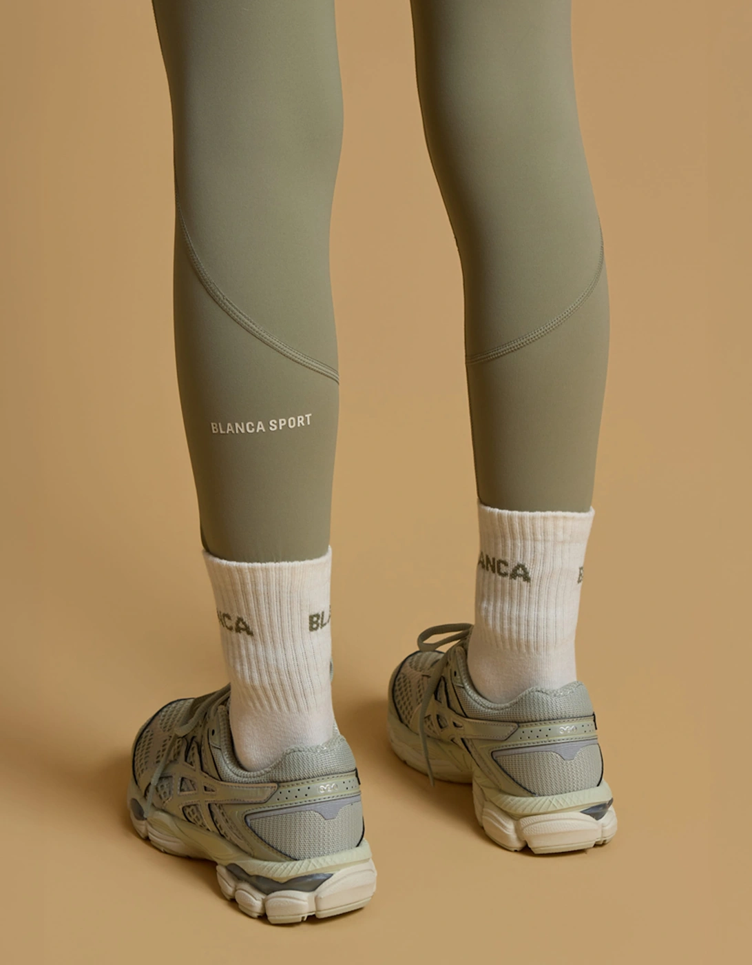 Blanca Sport Girls Logo Socks in Ivory