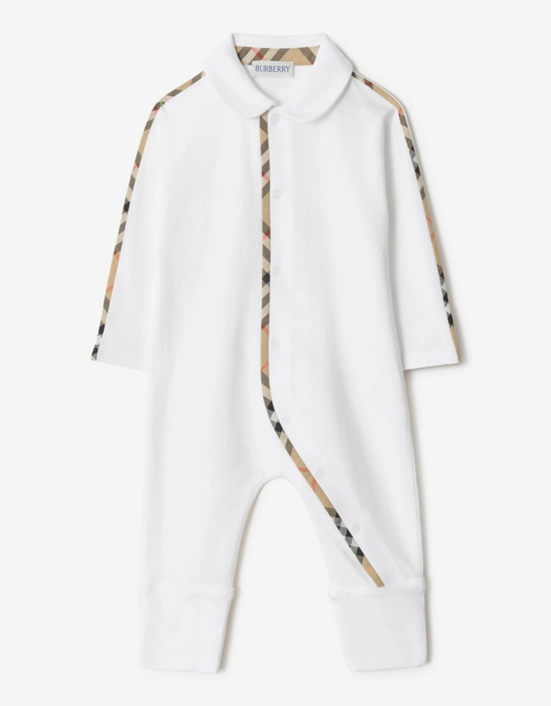 Burberry Baby Hamilton Romper Gift Set in White
