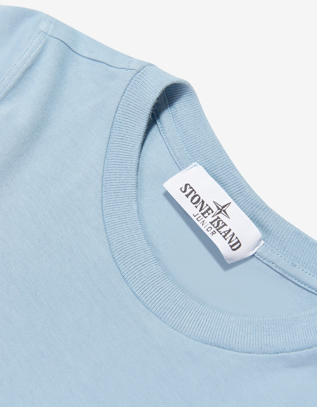 Stone Island Boys Compass Logo Print T-Shirt in Blue