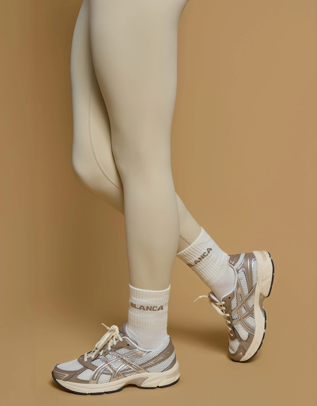 Blanca Sport Girls Logo Socks in Ivory