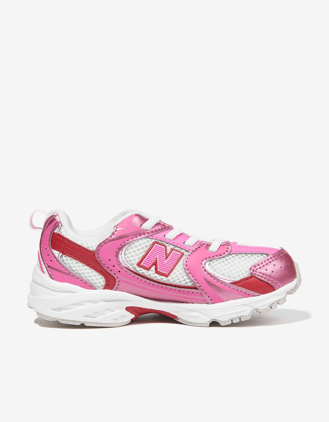 New Balance Girls Pink 'S 530 Bungee Lace Trainers In  Size 29 Kids