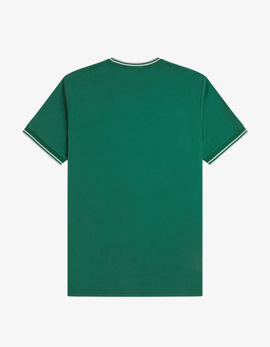 Fred Perry M1588V Twin Tipped T-Shirt - Sport Green/Light Ice