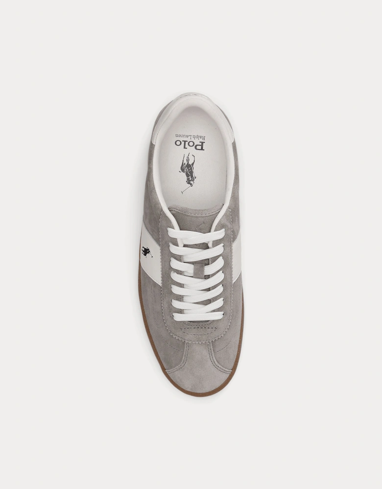 Polo Ralph Lauren COURT VLC PP Mens Court Trainers Earth Grey/Deckwash White