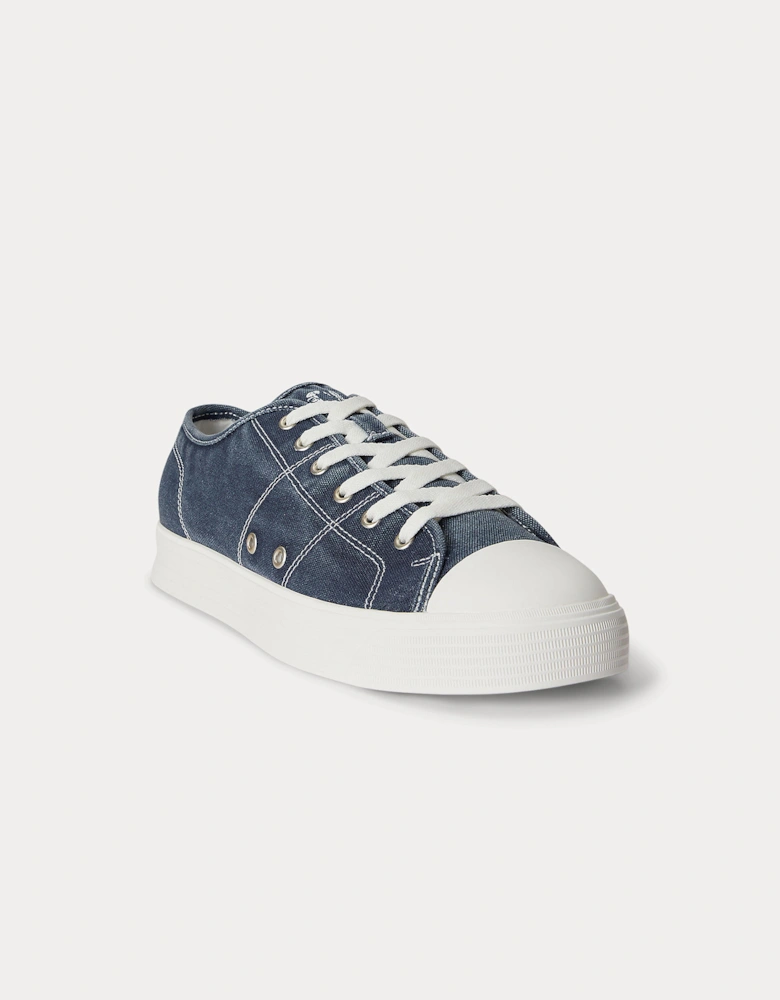 Polo Ralph Lauren AYERS LOW Mens Canvas Trainers Navy