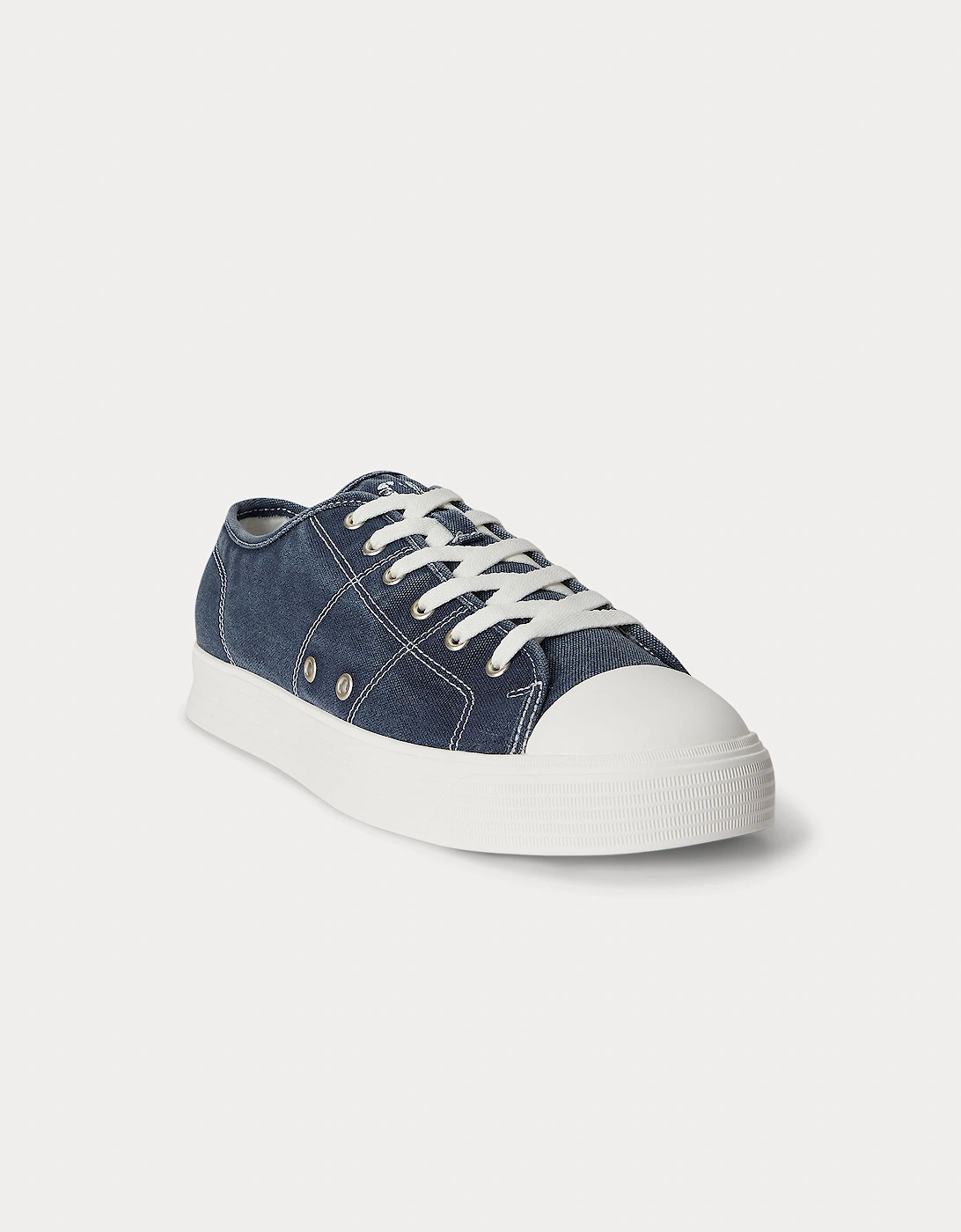 Polo Ralph Lauren AYERS LOW Mens Canvas Trainers Navy