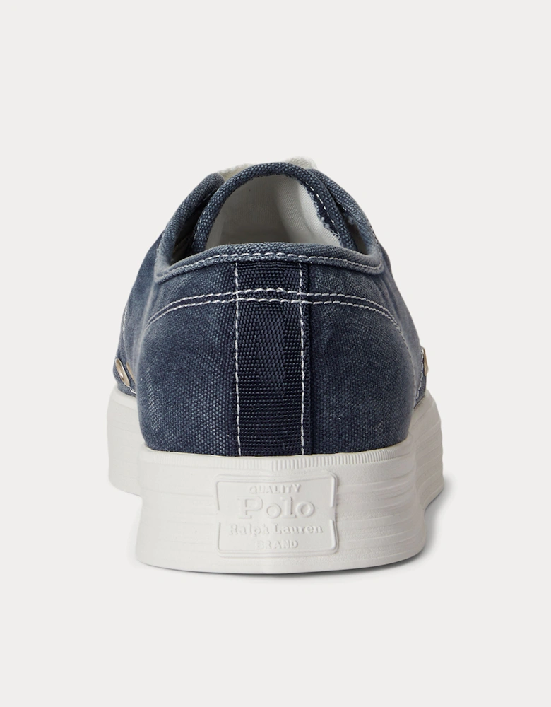Polo Ralph Lauren AYERS LOW Mens Canvas Trainers Navy