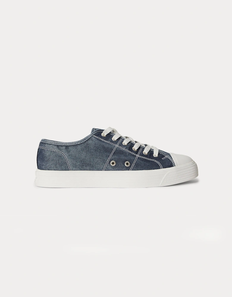 Polo Ralph Lauren AYERS LOW Mens Canvas Trainers Navy
