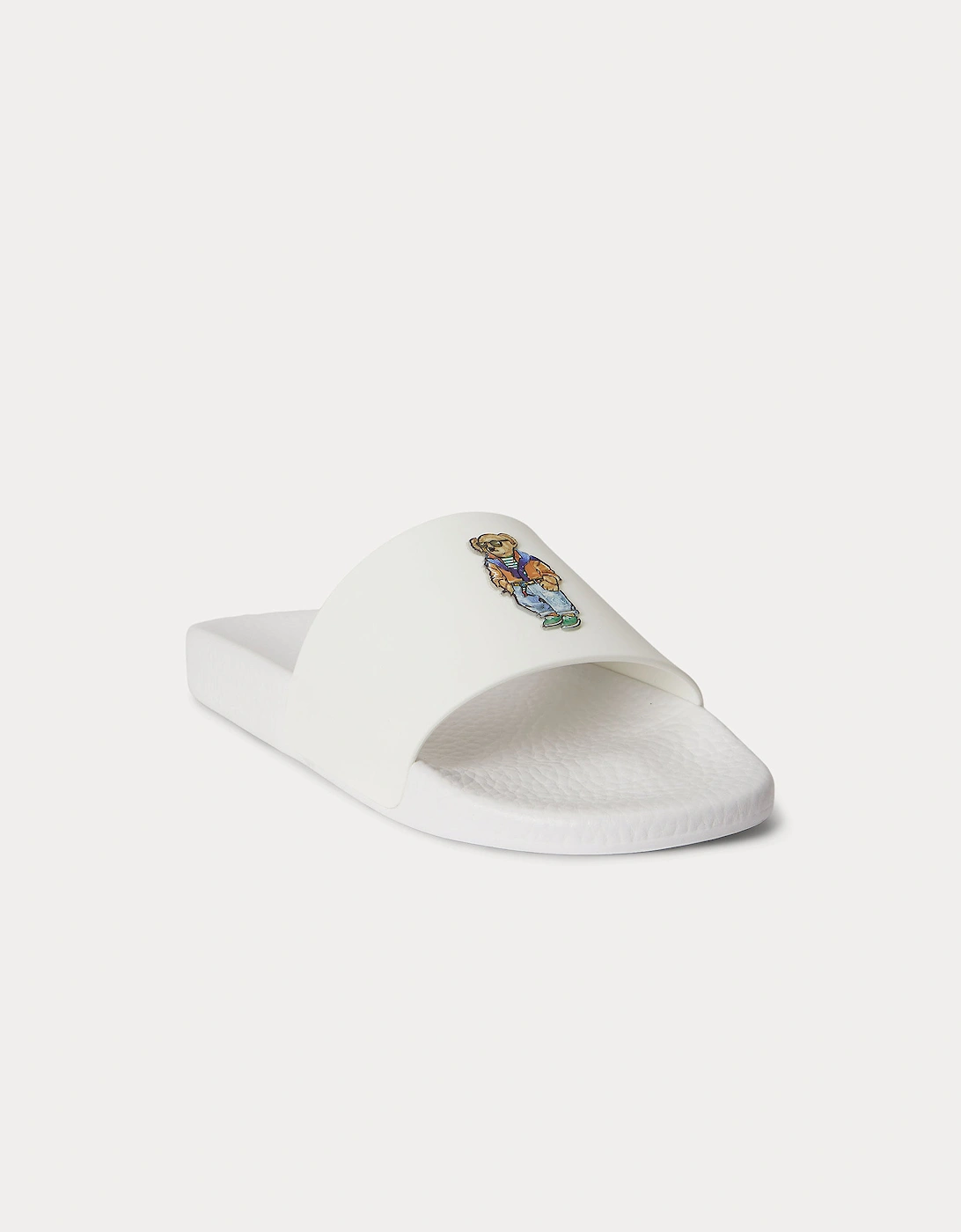 Polo Ralph Lauren POLO SLIDE Mens Sliders White Beach Shop Bear
