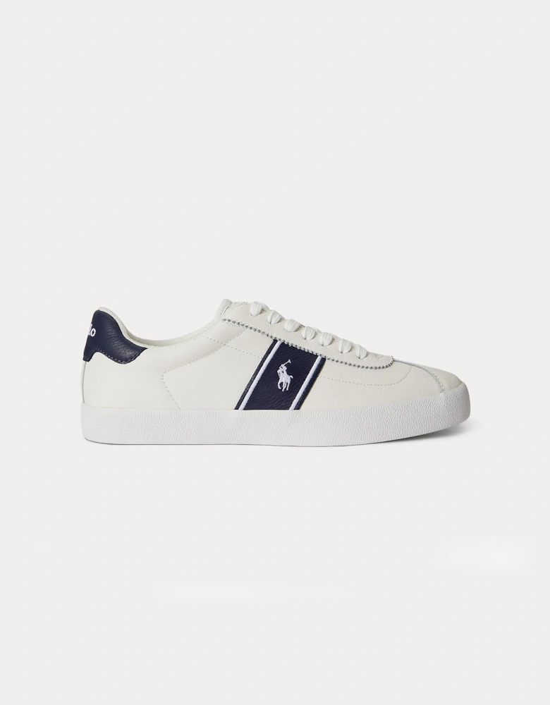 Polo Ralph Lauren COURT VLC PP Mens Court Trainers Deckwash White/Navy
