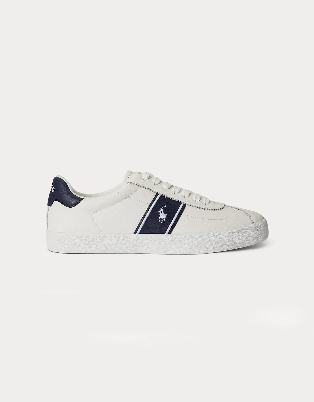 Polo Ralph Lauren COURT VLC PP Mens Court Trainers Deckwash White/Navy