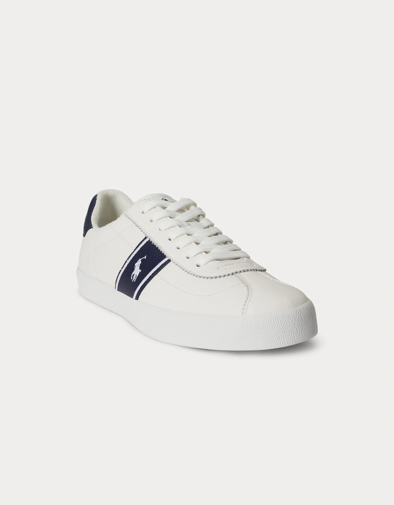 Polo Ralph Lauren COURT VLC PP Mens Court Trainers Deckwash White/Navy
