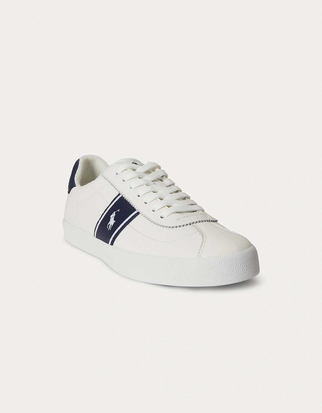 Polo Ralph Lauren COURT VLC PP Mens Court Trainers Deckwash White/Navy