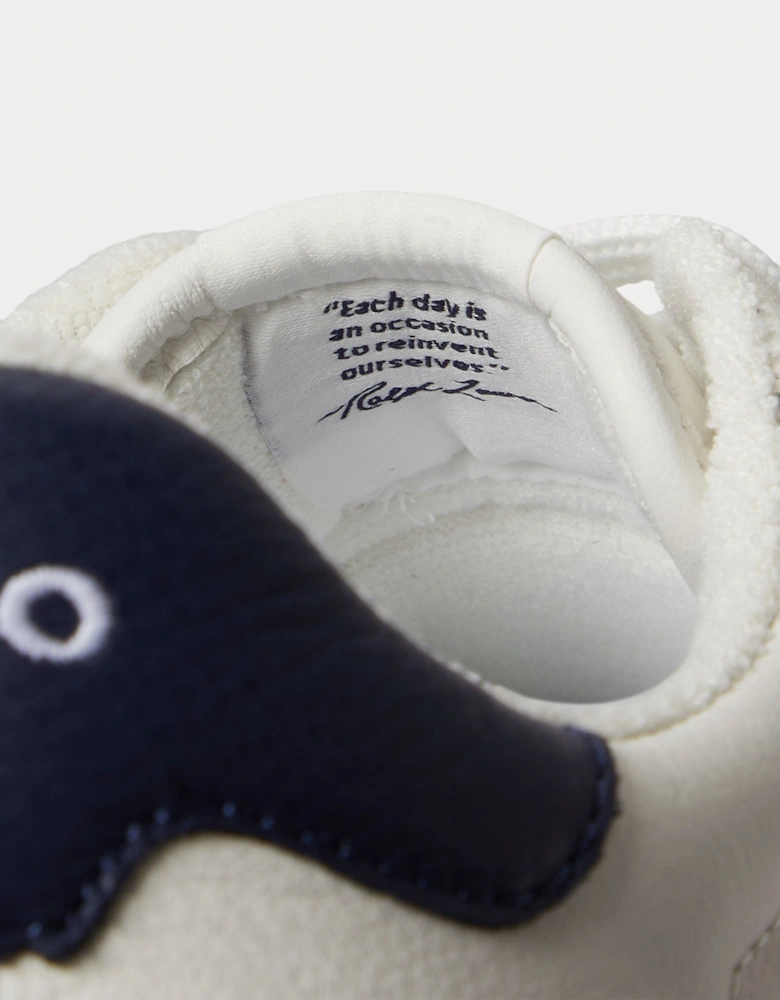 Polo Ralph Lauren COURT VLC PP Mens Court Trainers Deckwash White/Navy