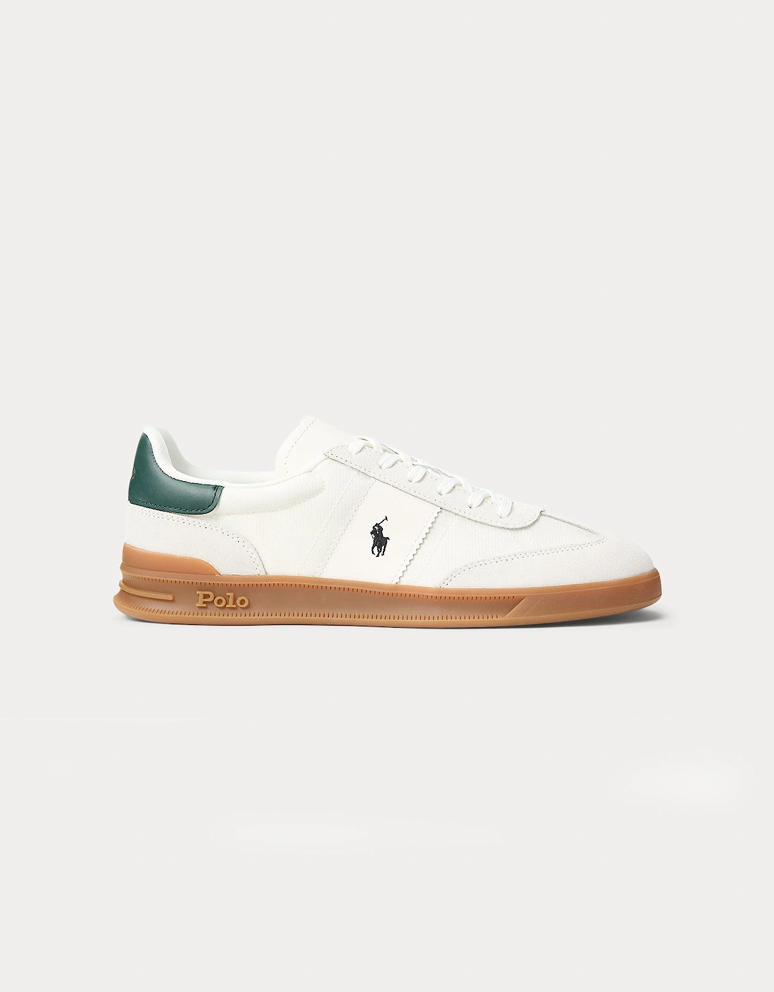 Polo Ralph Lauren HRT AERA PP Mens Court Trainers Bianco/College Green