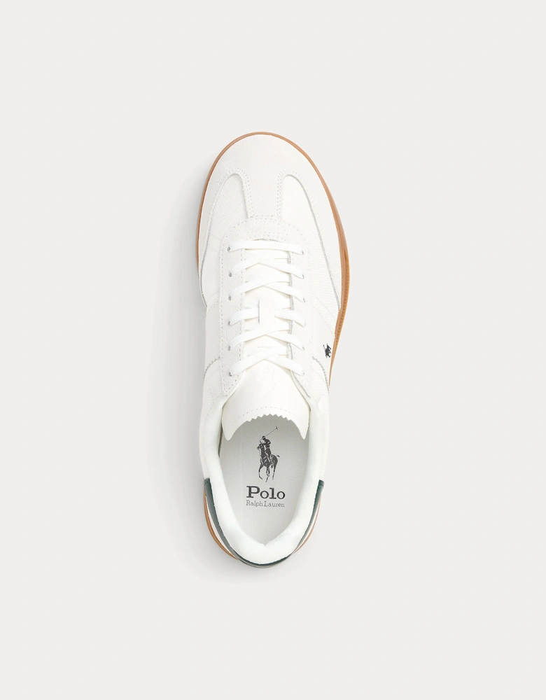 Polo Ralph Lauren HRT AERA PP Mens Court Trainers Bianco/College Green