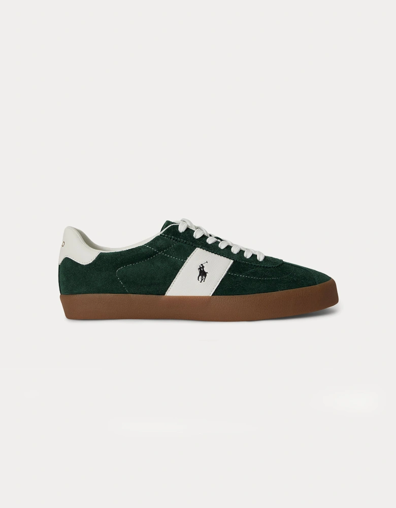 Polo Ralph Lauren COURT VLC PP Mens Court Trainers Forest/Deckwash White