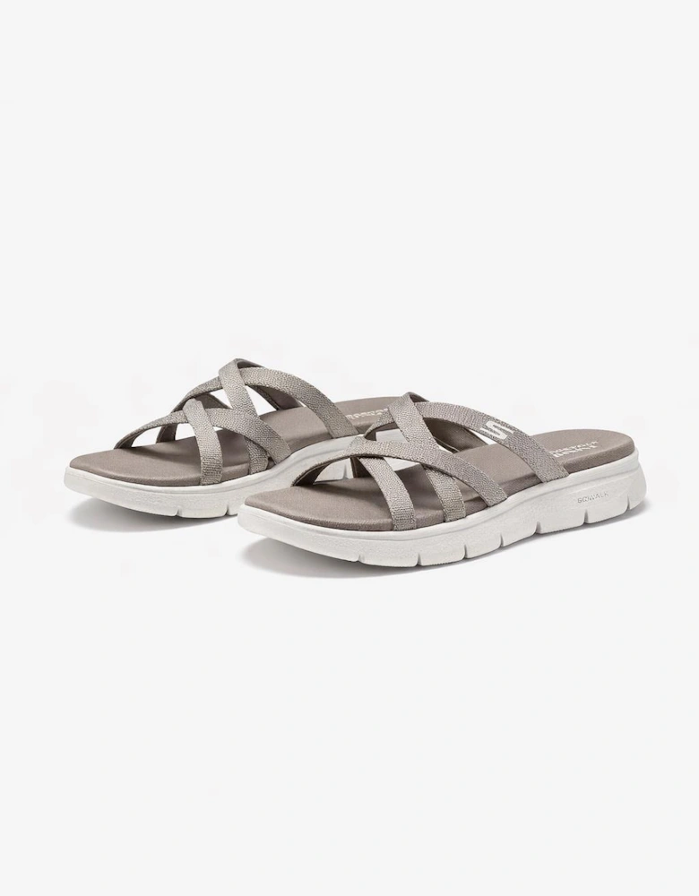 Skechers GO WALK FLEX SANDAL-SSSELENA Womens Mules Sandals Taupe