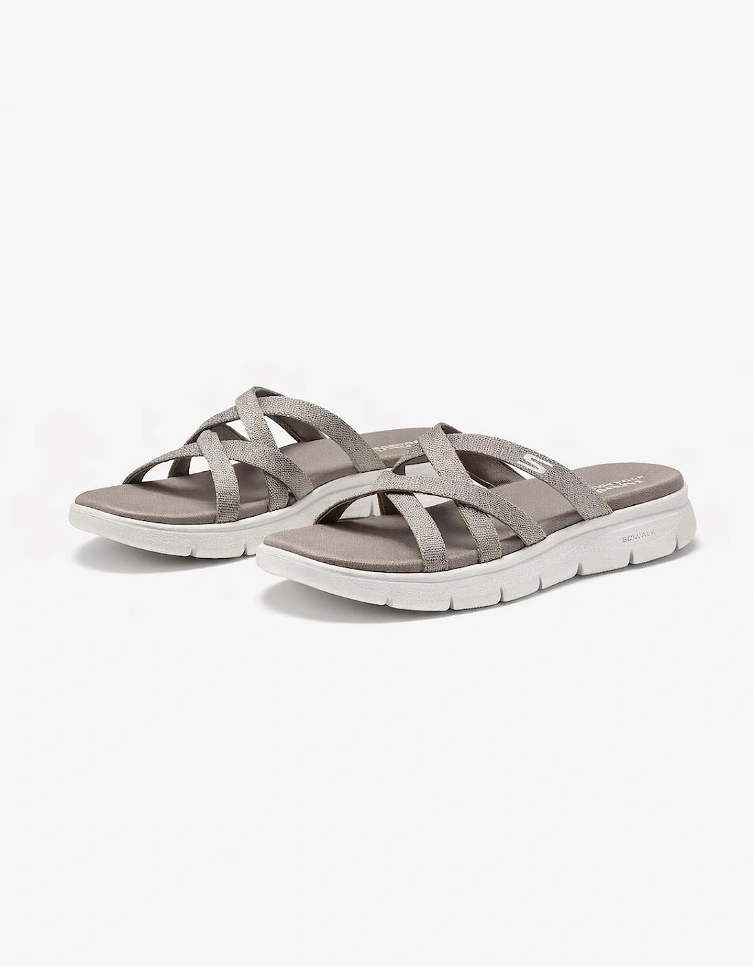 Skechers GO WALK FLEX SANDAL-SSSELENA Womens Mules Sandals Taupe