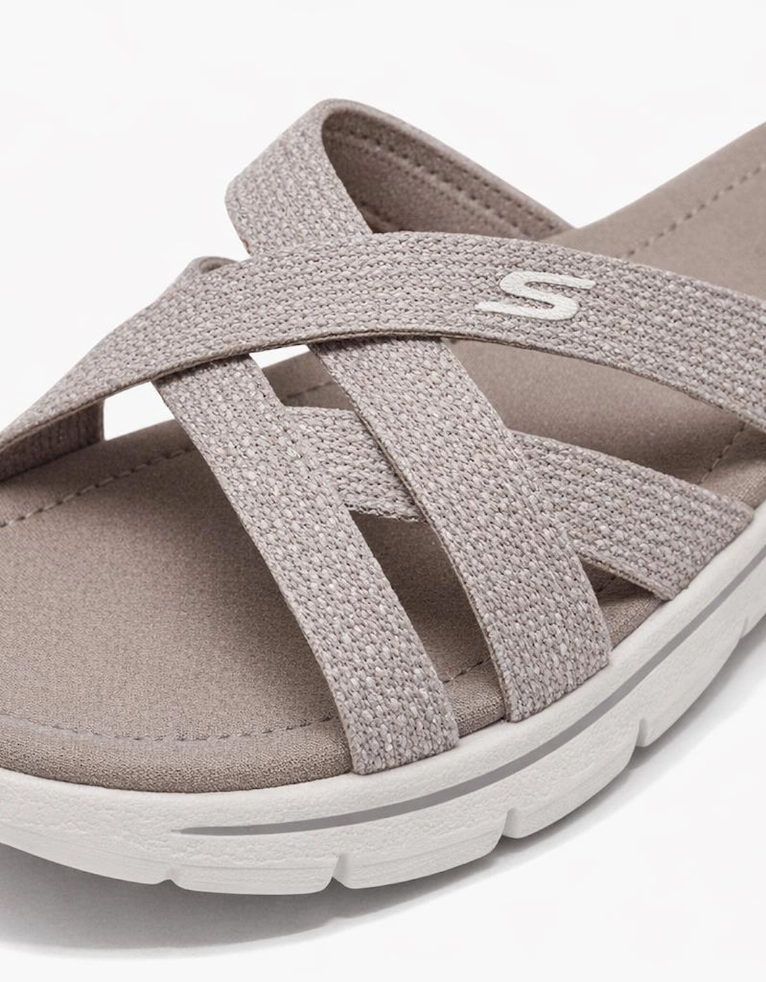 Skechers GO WALK FLEX SANDAL-SSSELENA Womens Mules Sandals Taupe