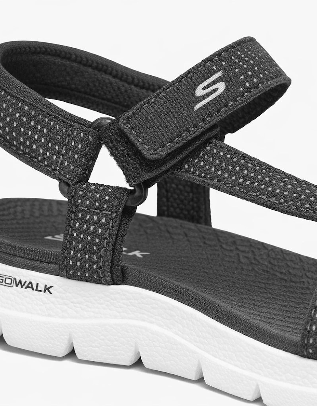 Skechers 141451/BKW GO WALK FLEX SANDAL - SUBLIME Womens Sandals Black/White
