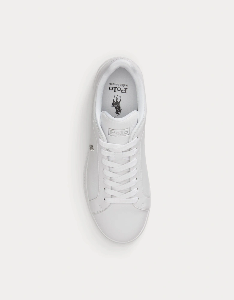 Polo Ralph Lauren HRT CRT II Mens Court Trainers White/Silver