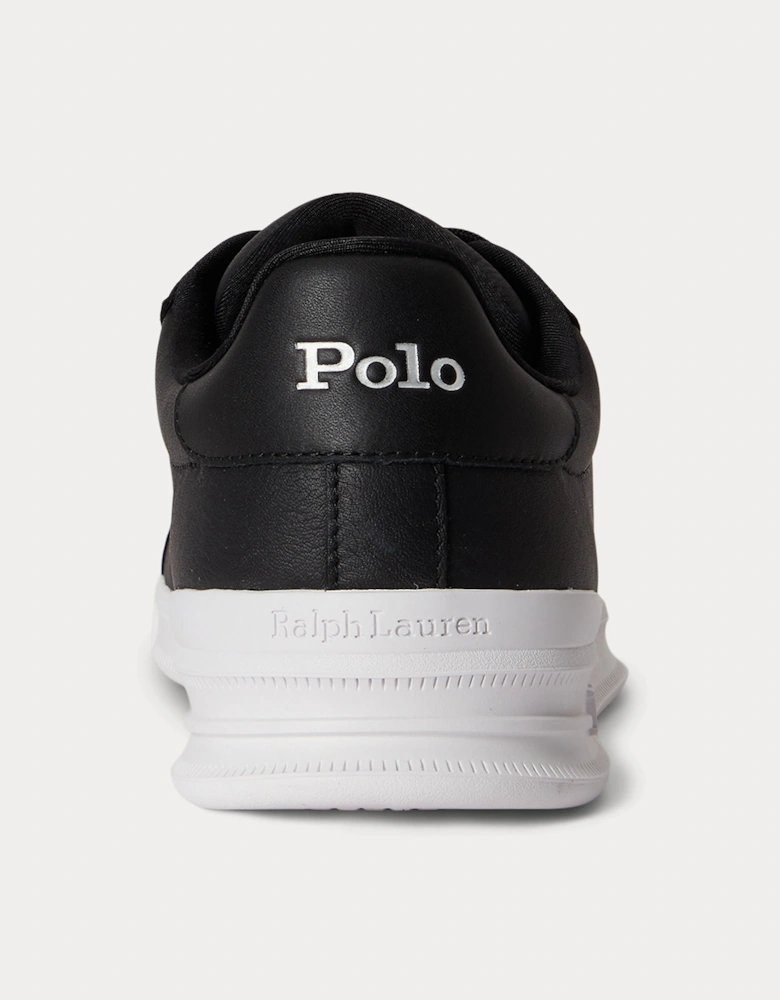Polo Ralph Lauren HRT CRT II Mens Court Trainers Black/Silver