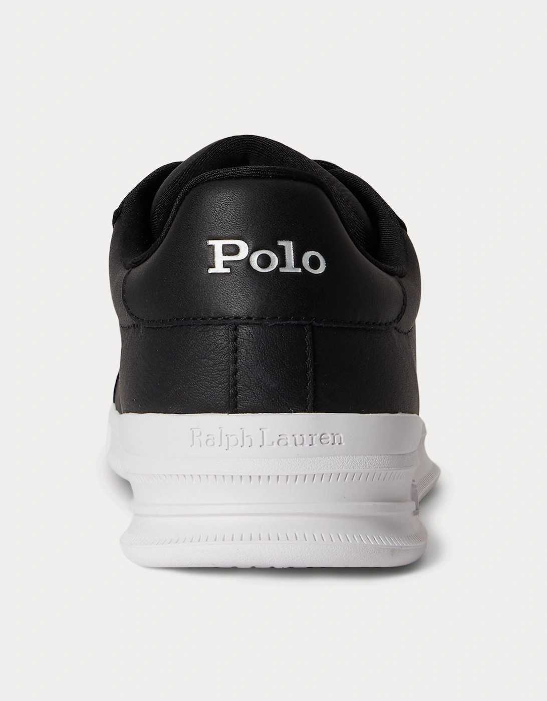Polo Ralph Lauren HRT CRT II Mens Court Trainers Black/Silver