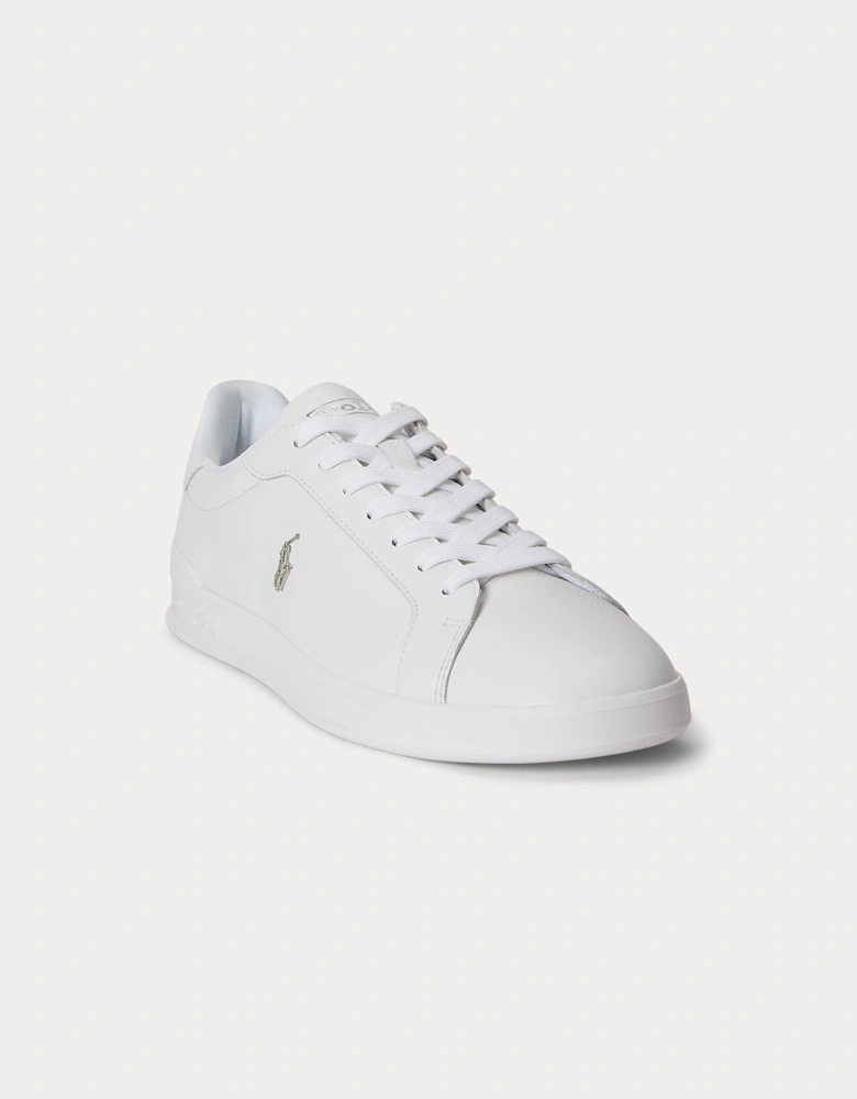 Polo Ralph Lauren HRT CRT II Mens Court Trainers White/Silver