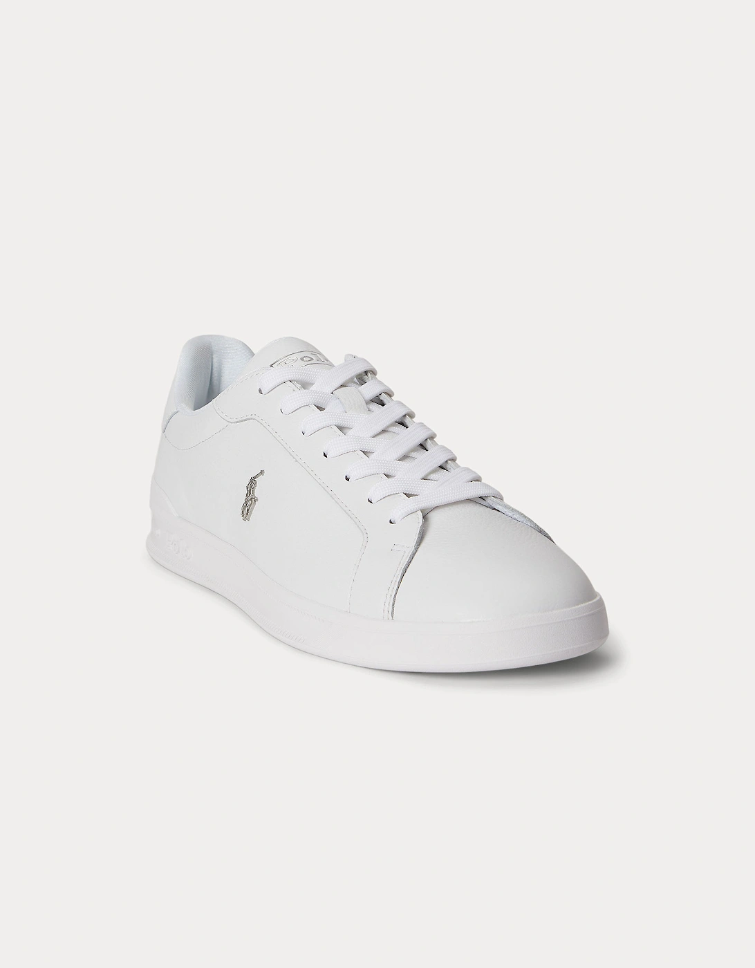Polo Ralph Lauren HRT CRT II Mens Court Trainers White/Silver
