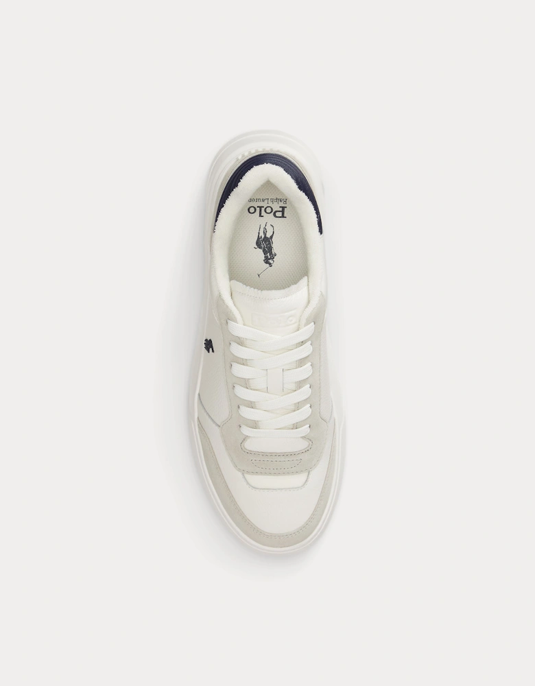 Polo Ralph Lauren RLITE SPORT Mens Casual Trainers Off White/Navy
