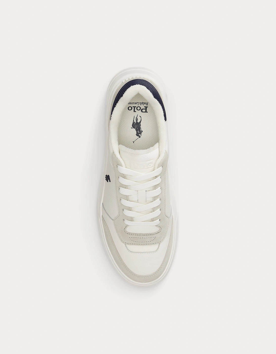 Polo Ralph Lauren RLITE SPORT Mens Casual Trainers Off White/Navy