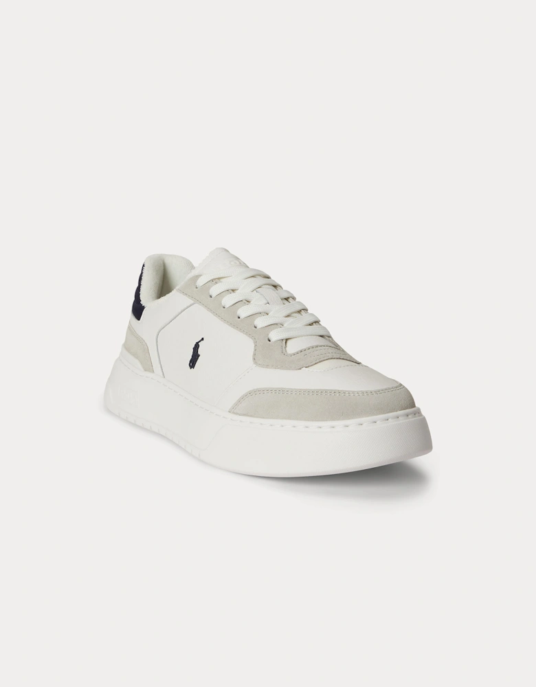 Polo Ralph Lauren RLITE SPORT Mens Casual Trainers Off White/Navy