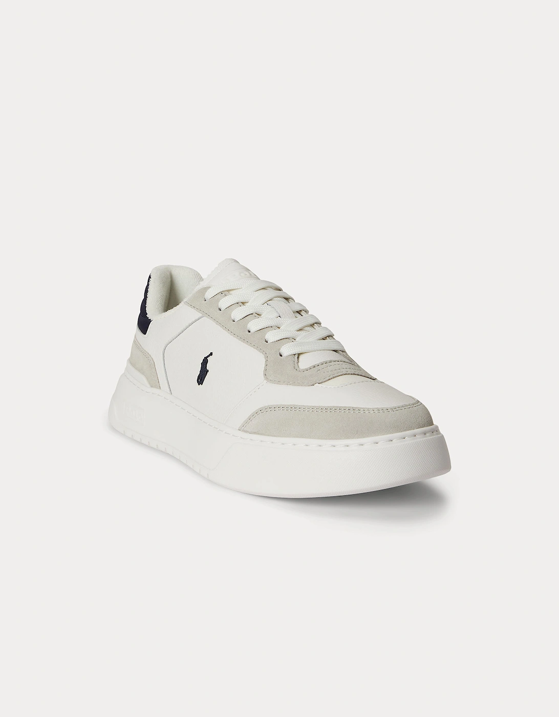 Polo Ralph Lauren RLITE SPORT Mens Casual Trainers Off White/Navy